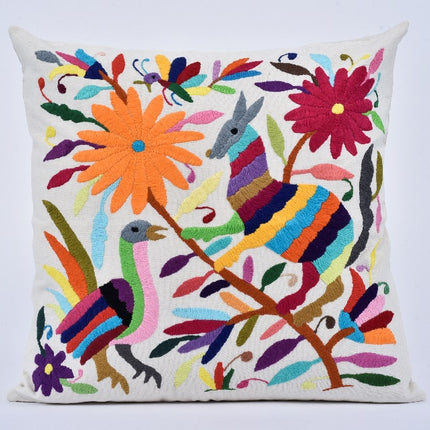Tenango Embroidered Cushion Cover - Style 8