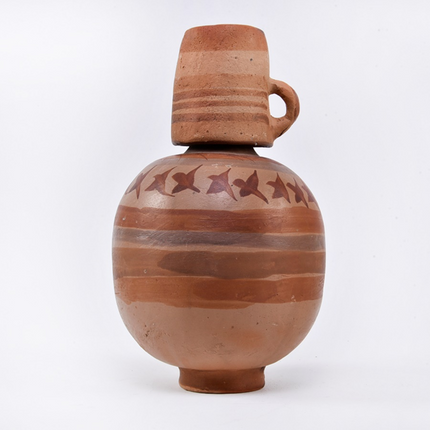 Traditional Clay Water Jug - Tlaxcala Design