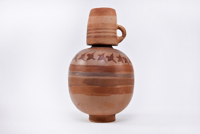 Traditional Clay Water Jug - Tlaxcala Design