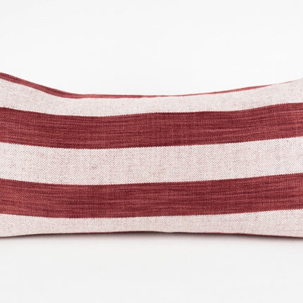 Frego Lumbar Cushion Cover - Red Stripes