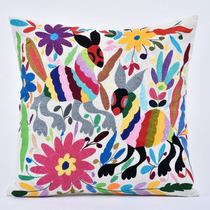 Tenango Embroidered Cushion Cover - Style 5