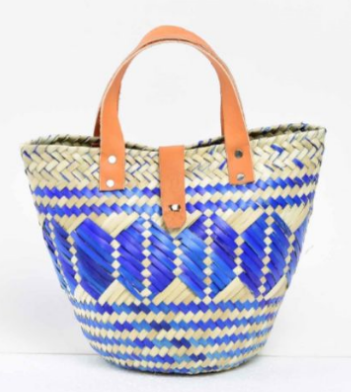 Oaxaca Palm Bag — Vixhi Model with Clasp
