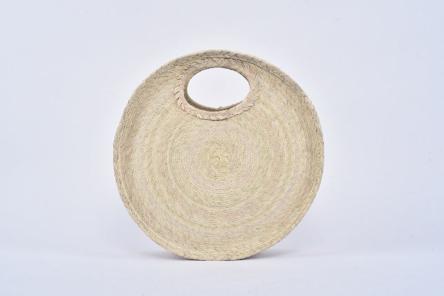 Circular Straw Bag — Natural