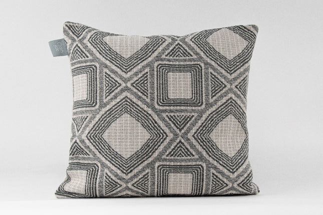 Frego Diamond Pattern Cushion Cover - Grey
