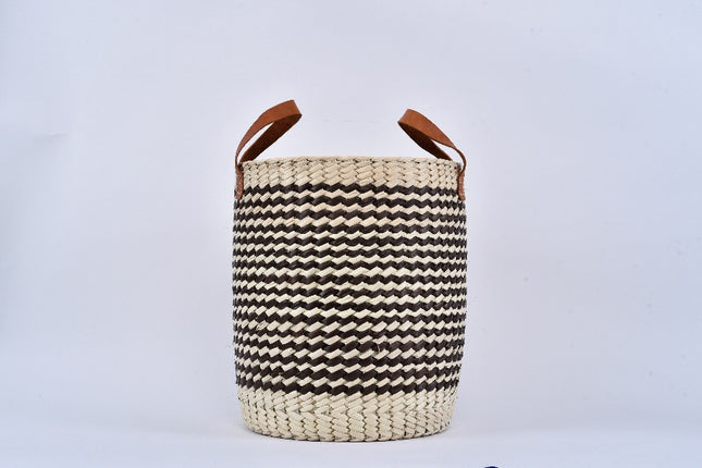 Handwoven Palm Laundry Basket - 3 Colors