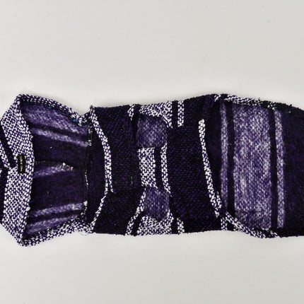 Hippie Embroidered Dog Jacket — Small (Purple)