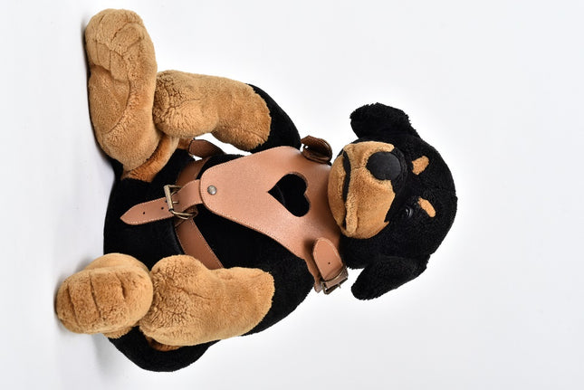 Genuine Leather Dog Chest Harness — Big (Light Brown)