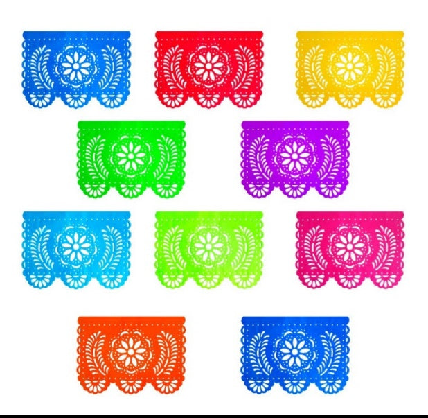 Mexican Papel Picado Banner - Model 1