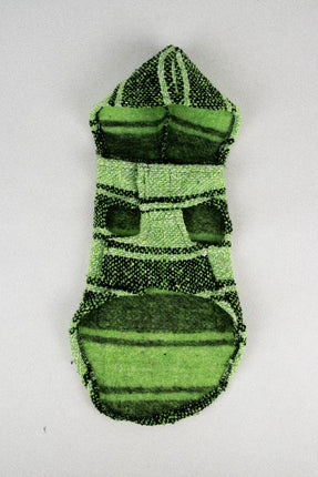 Hippie Embroidered Dog Jacket — Mini (Neon Green)