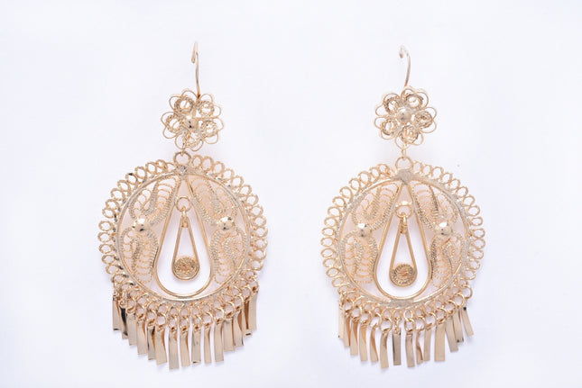 Filigree Charra Earrings — Gold