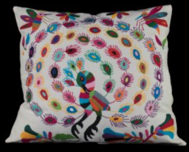 Tenango Embroidered Cushion Cover - Alegria Design