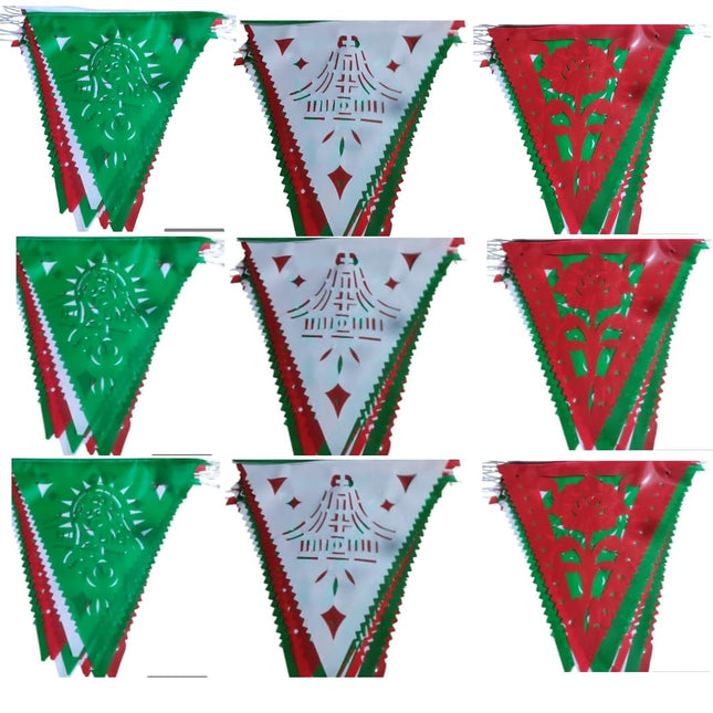 Mexican Papel Picado Banner - Model 3