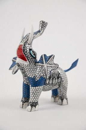 Hand-Carved Wooden Alebrije Elephant