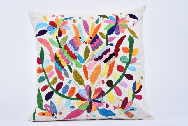 Tenango Embroidered Cushion Cover - Style 6