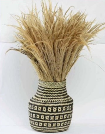Handwoven Palm Vase