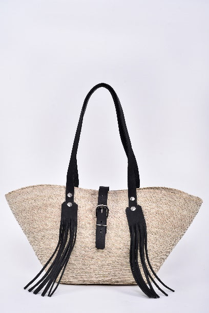 Medium Totte Bag with Black Leather Handles