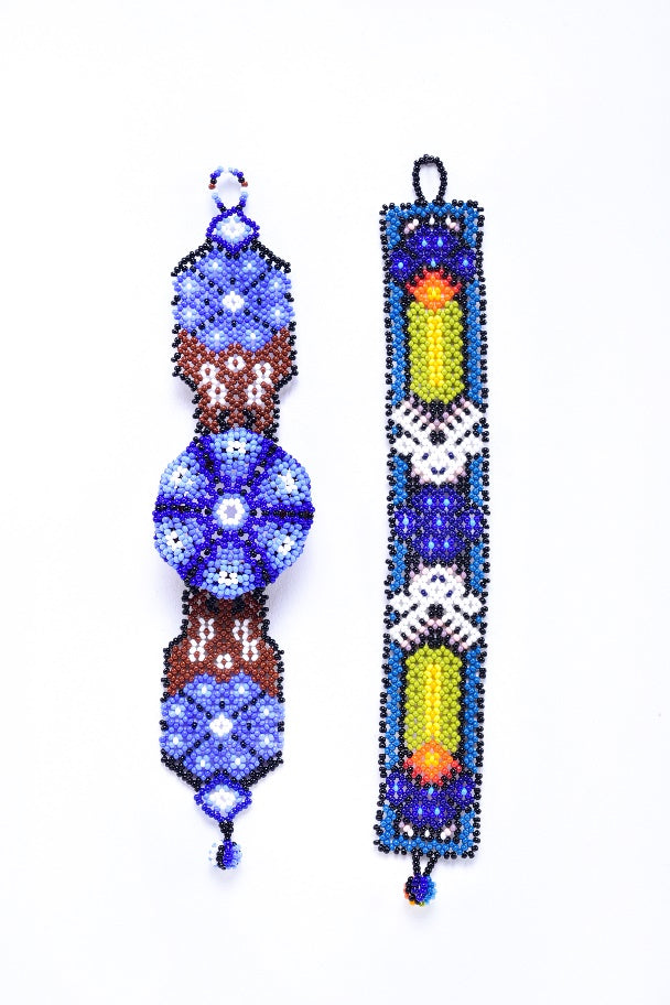 Wixárika Peyote 3D Beaded Bracelet Set (4 pcs)