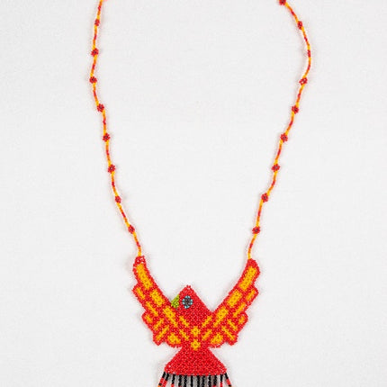 Eagle Wings Wixárika Beaded Necklace