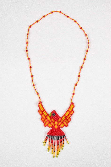 Eagle Wings Wixárika Beaded Necklace