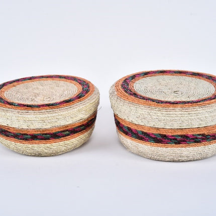 Palm Tortilla Warmer Duo - Natural/Mango