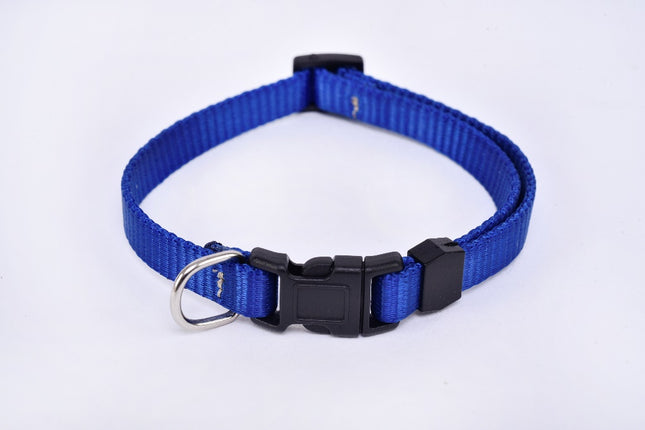 Small Breed Dog Collar — Navy Blue