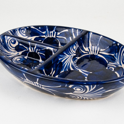 Ceramic Sauce Container - 3 Spaces