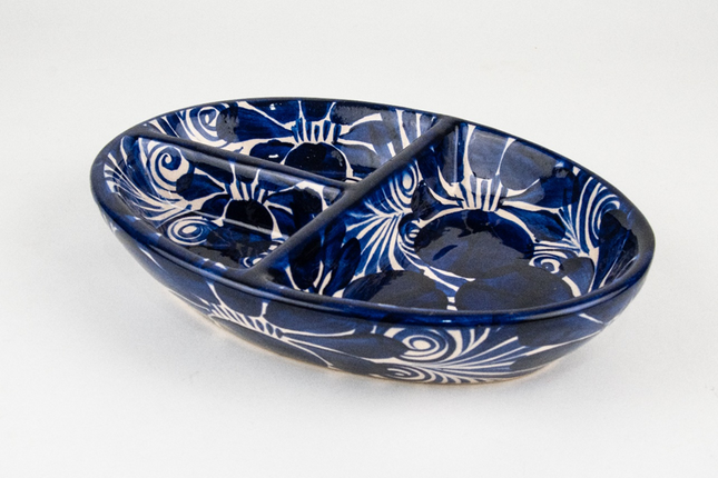 Ceramic Sauce Container - 3 Spaces