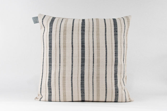 Frego Striped Cushion Cover - Beige/Blue