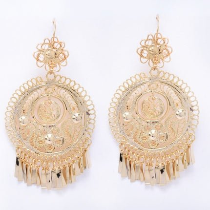 Filigree Charra Earrings — Gold (Style 3)