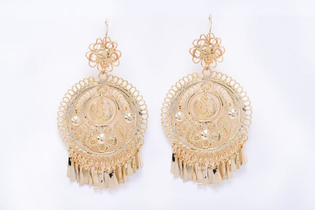 Filigree Charra Earrings — Gold (Style 3)