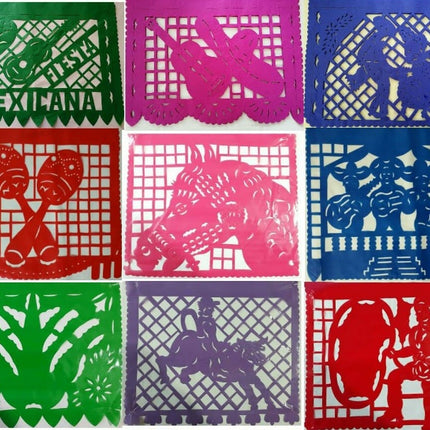 Mexican Papel Picado Banner - Model 4