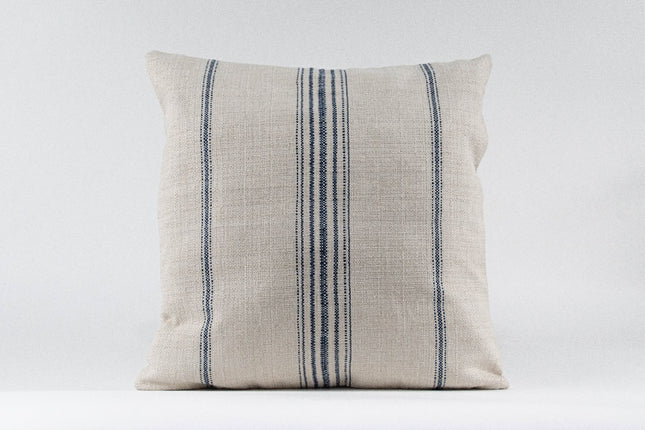 Frego Striped Cushion Cover - Light Beige/Blue