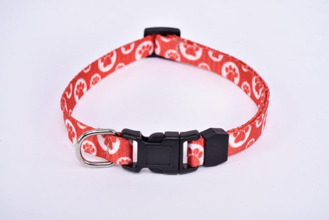 Small Breed Dog Collar — Red