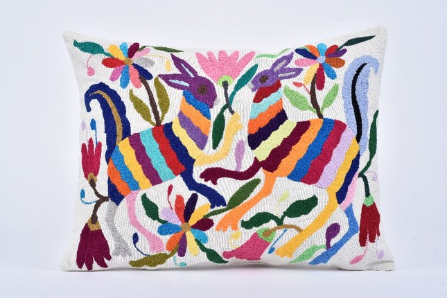 Tenango Embroidered Cushion Cover - Style 3