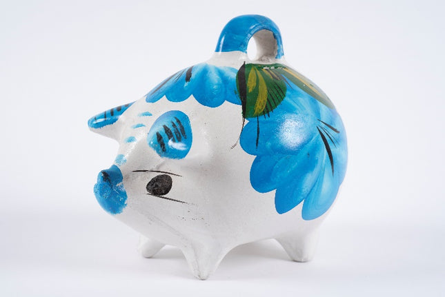 Mexican Classic Piggy Bank - Light Blue