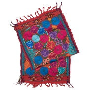 Chiapas Embroidered Table Runner - Red