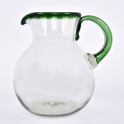 Blown Glass Jar - Emerald Green