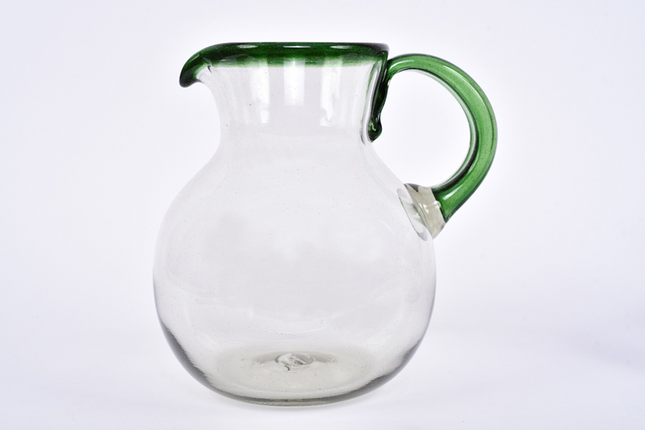 Blown Glass Jar - Emerald Green