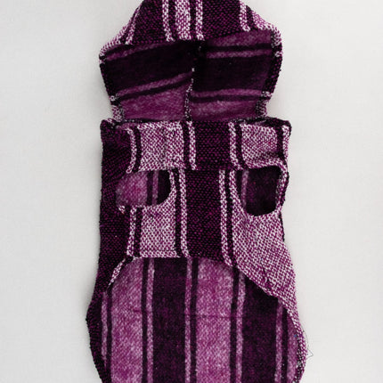 Hippie Embroidered Dog Jacket — Large (Magenta)