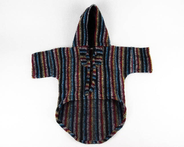 Hippie Embroidered Dog Jacket — Extra Large (Brown White)