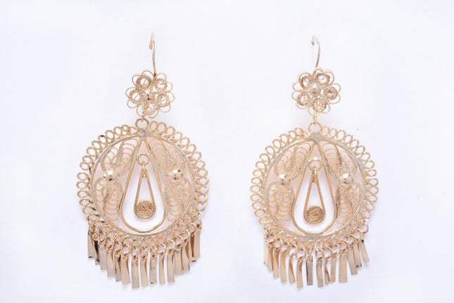 Filigree Charra Earrings — Gold (Style 2)