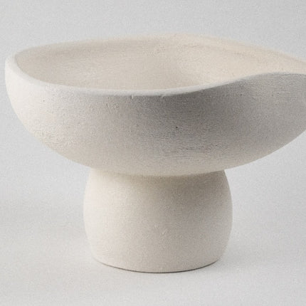 White Ceramic Fruit Centerpiece
