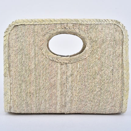 Square Straw Bag — Natural