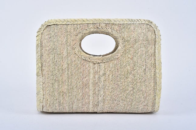 Square Straw Bag — Natural