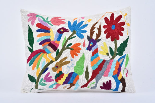 Tenango Embroidered Cushion Cover - Style 2