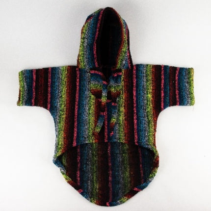 Hippie Embroidered Dog Jacket — 2XL (Multicolor)