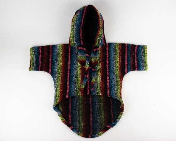 Hippie Embroidered Dog Jacket — 2XL (Multicolor)