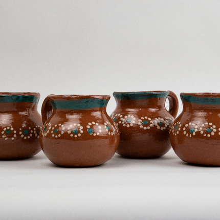 Set of 4 Margarita Clay Cups