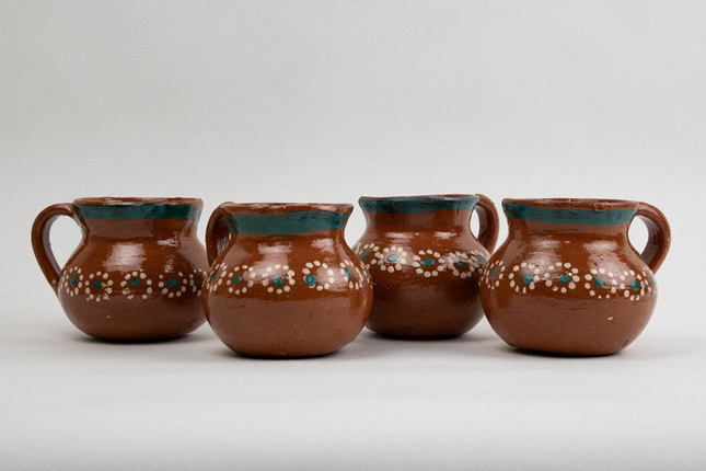 Set of 4 Margarita Clay Cups