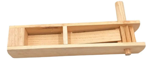 Wooden Matraca Ratchet Rattle - Medium, 26 cm - Unfinished Pine